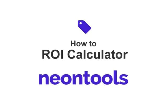 Find out how much digital ads cost with the free ROI calculator by neontools.io